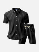 Men's Linen Pinstripe Matching Set Eleven Oasis
