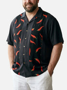 Tall Men's Chili Pepper Bowling Short Sleeve Shirt Eleven Oasis
