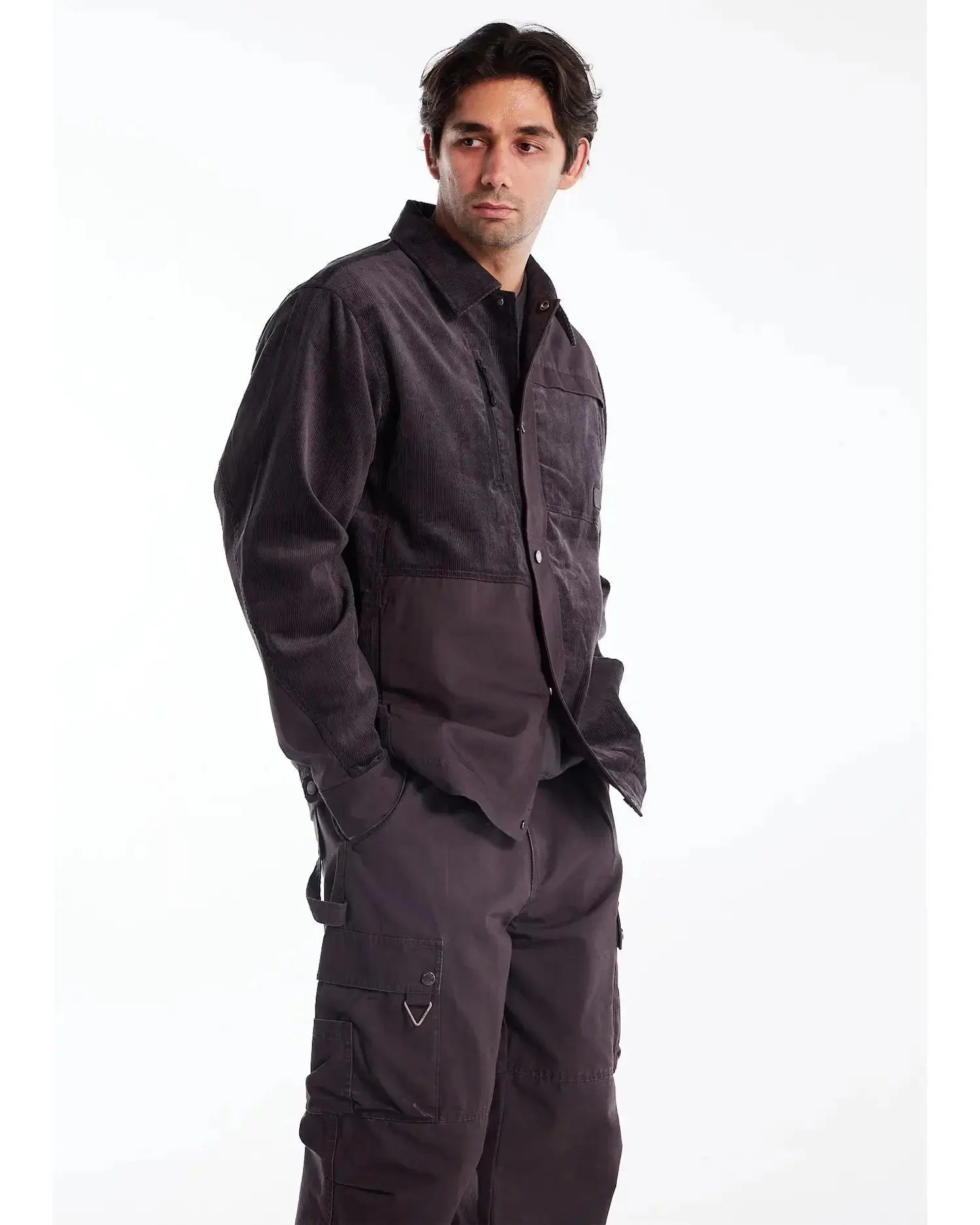 KOLAB Men's Durable Mix Fabric Chore Jacket KOLAB