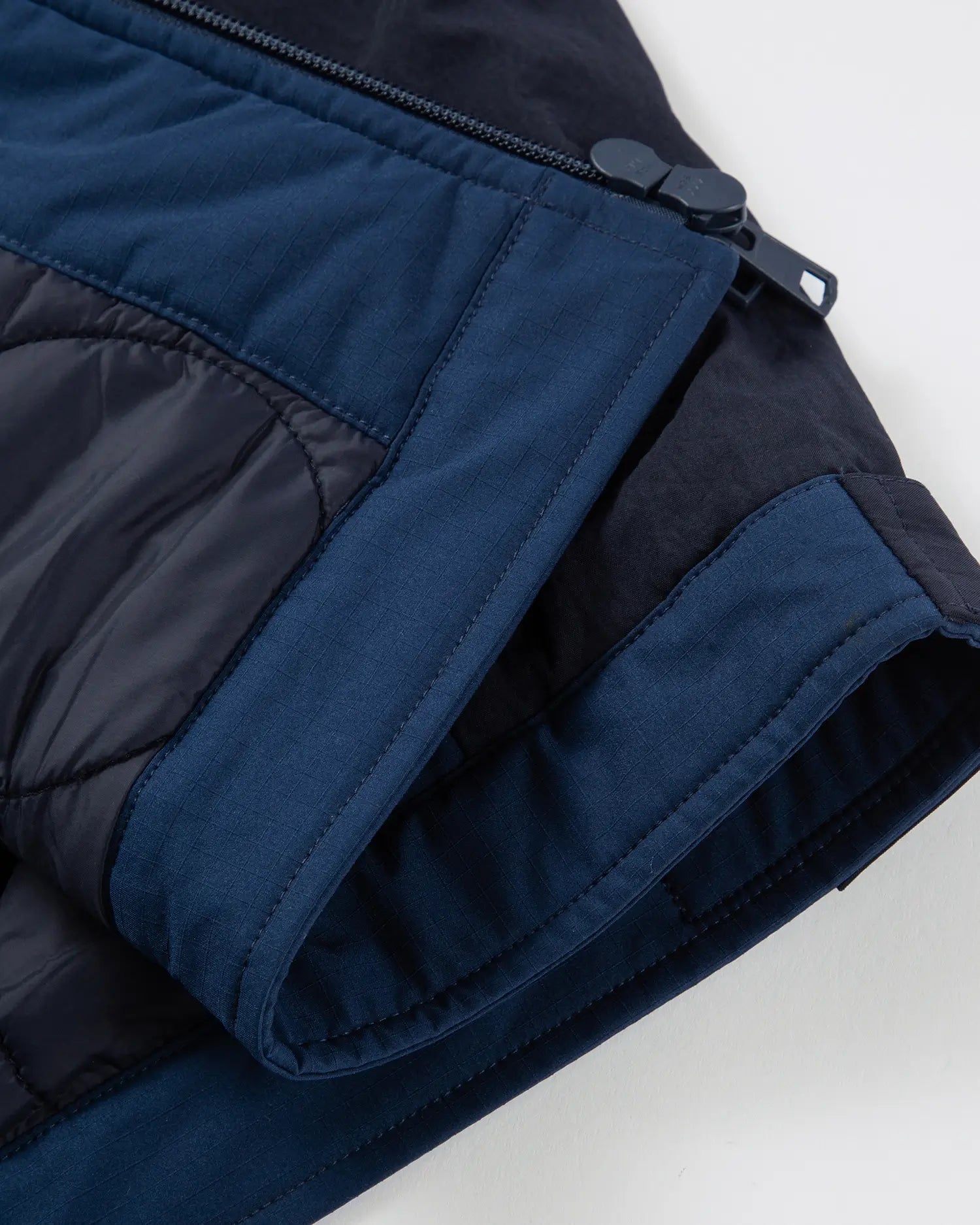 KOLAB Men's Mix Fabric Padded Crew Jacket KOLAB