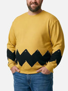 Comic Zigzag Crew Neck Sweater ElevenOasis