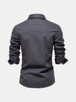 Men's Workwear Slim Fit Long Sleeve Shirt Eleven Oasis