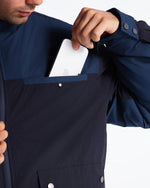 KOLAB Men's Mix Fabric Padded Crew Jacket KOLAB