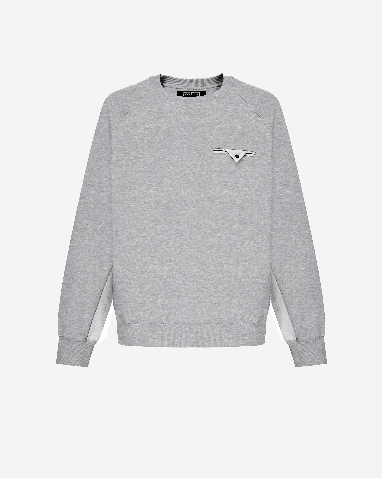 KOLAB Men's Mixed Fabric Crew Sweatshirt KOLAB
