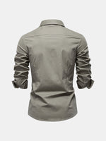 Men's Workwear Slim Fit Long Sleeve Shirt Eleven Oasis