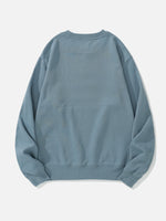 Men's Classic Vintage Detail Crew Neck Sweatshirt Eleven Oasis