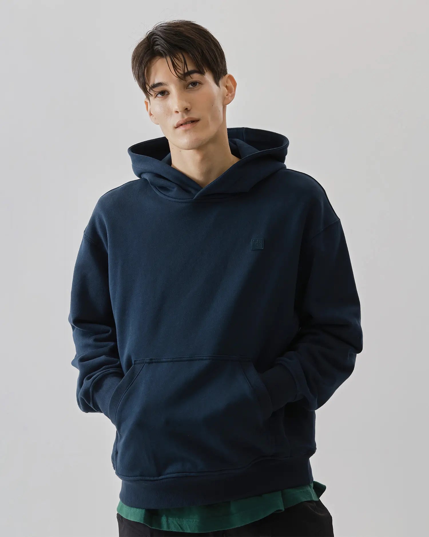 Men's Mixed Fabric Hoodie 05 