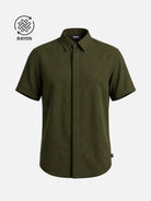 Men's Linen Cotton Blend Short Sleeve Shirt ElevenOasis