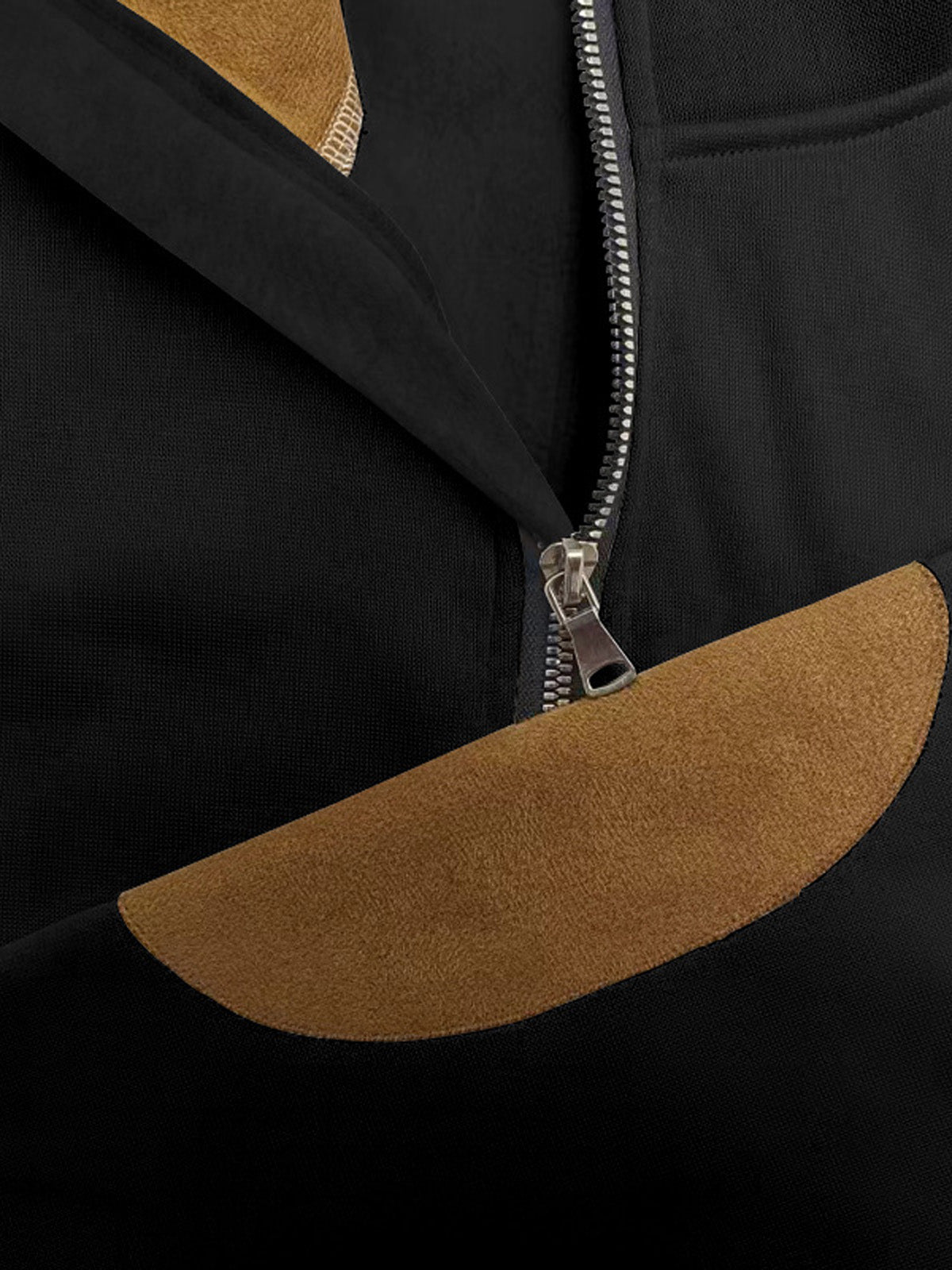 Men's Quarter Zip Elbow Patch Pullover Eleven Oasis