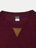 Men's Corduroy Elbow Patch Crew Neck Sweatshirt Eleven Oasis