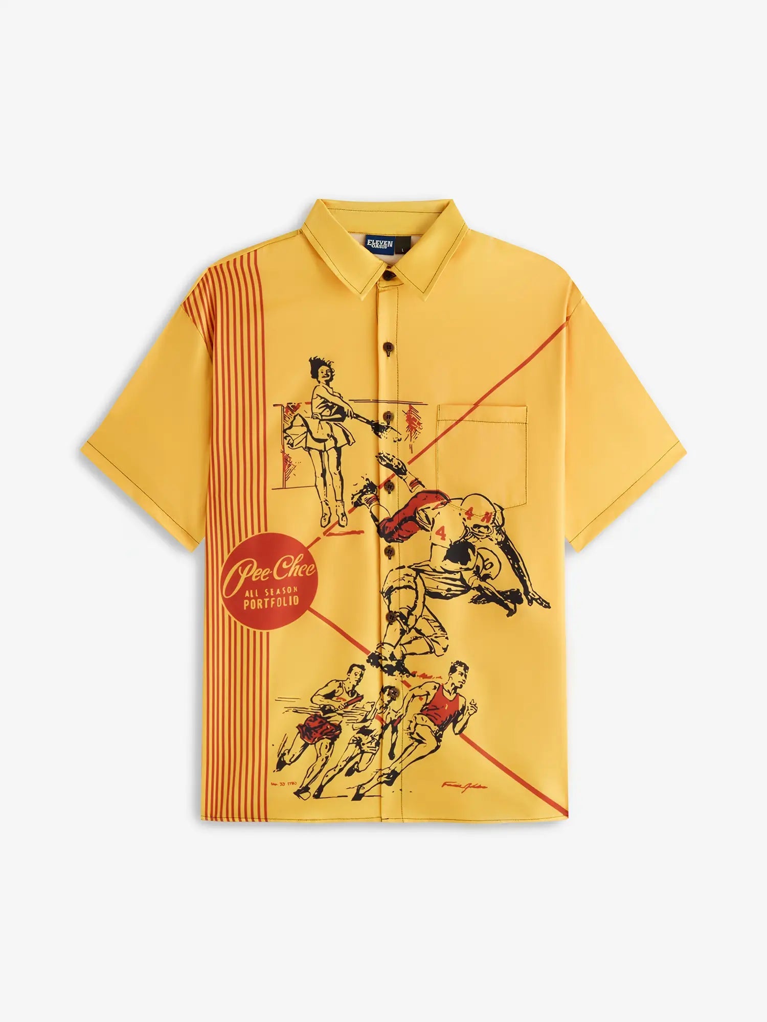 Men's Pop Culture 70's-80s Nostalgia Short Sleeve Shirt ElevenOasis