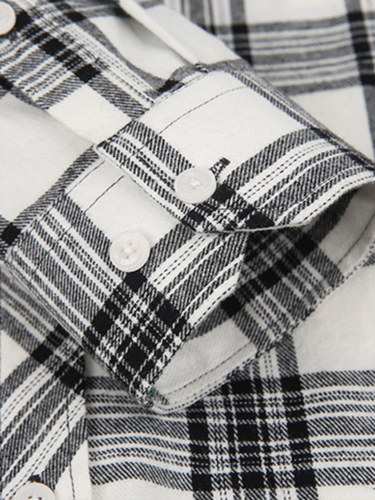 Men's Plaid Button-Down Long Sleeve Shirt Eleven Oasis