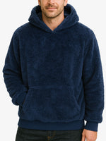 Men's Plush Sherpa Fleece Hoodie Eleven Oasis