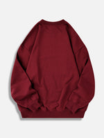 Men's Oversized Cotton Crew Neck Sweatshirt Eleven Oasis