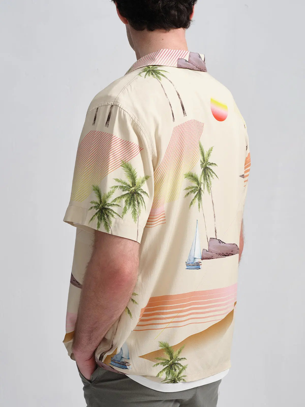 POPPY ATLR Men's Island Hopping Aloha ShirtMens short sleeve shirts Big and tall Mens shirts Short sleeve shirts for men Mens 4xl shirts Casual short sleeve shirts