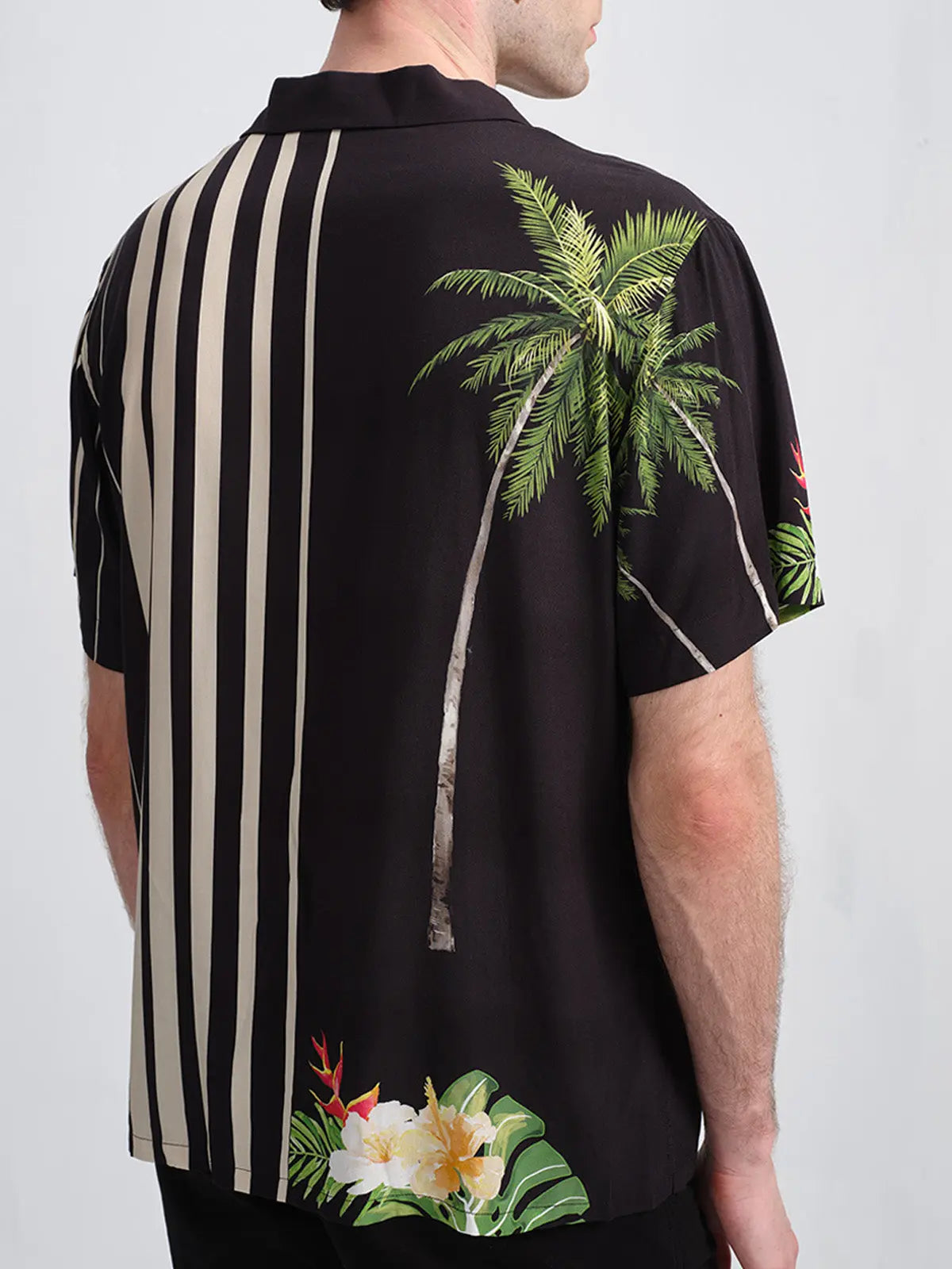 POPPY ATLR Men's Equatorial Harmony Aloha ShirtMens short sleeve shirts Big and tall Mens shirts Short sleeve shirts for men Mens 4xl shirts Casual short sleeve shirts