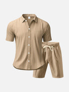 Men's Linen Pinstripe Matching Set Eleven Oasis