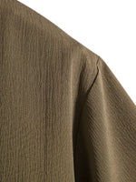 Men's Everyday Crinkle Texture Short Sleeve Shirt ElevenOasis