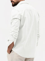 Men¡¯s Utility Pocket Long Sleeve Shirt Eleven Oasis