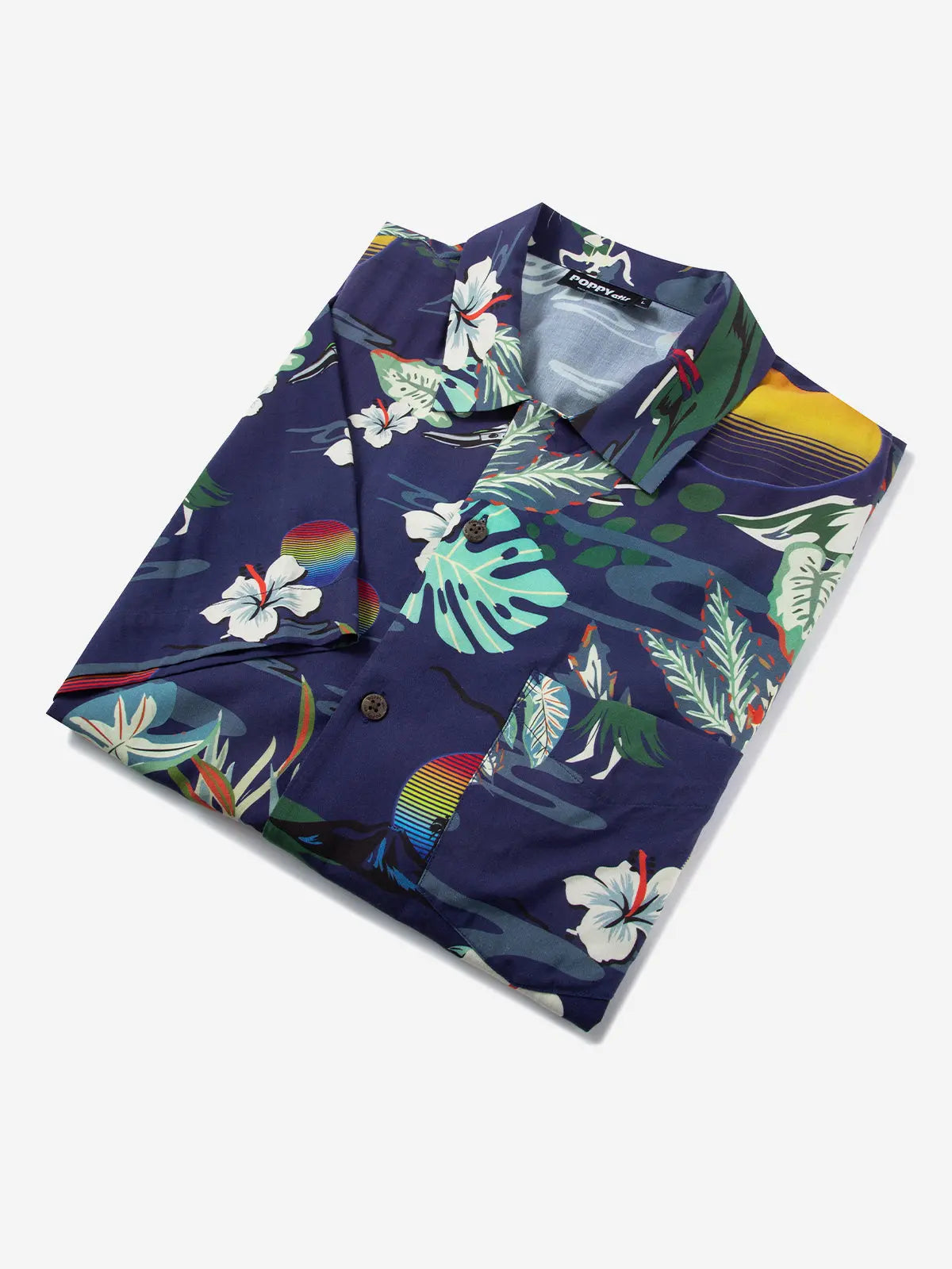 POPPY ATLR Men's Electronic Aloha Shirt POPPY ATLR