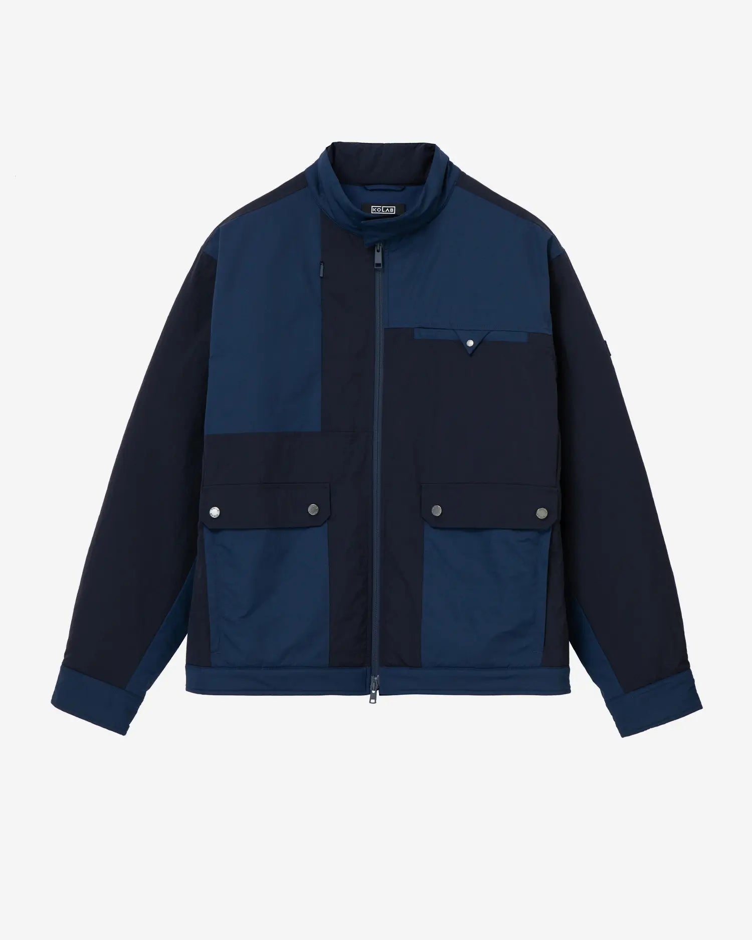 KOLAB Men's Mix Fabric Padded Crew Jacket KOLAB