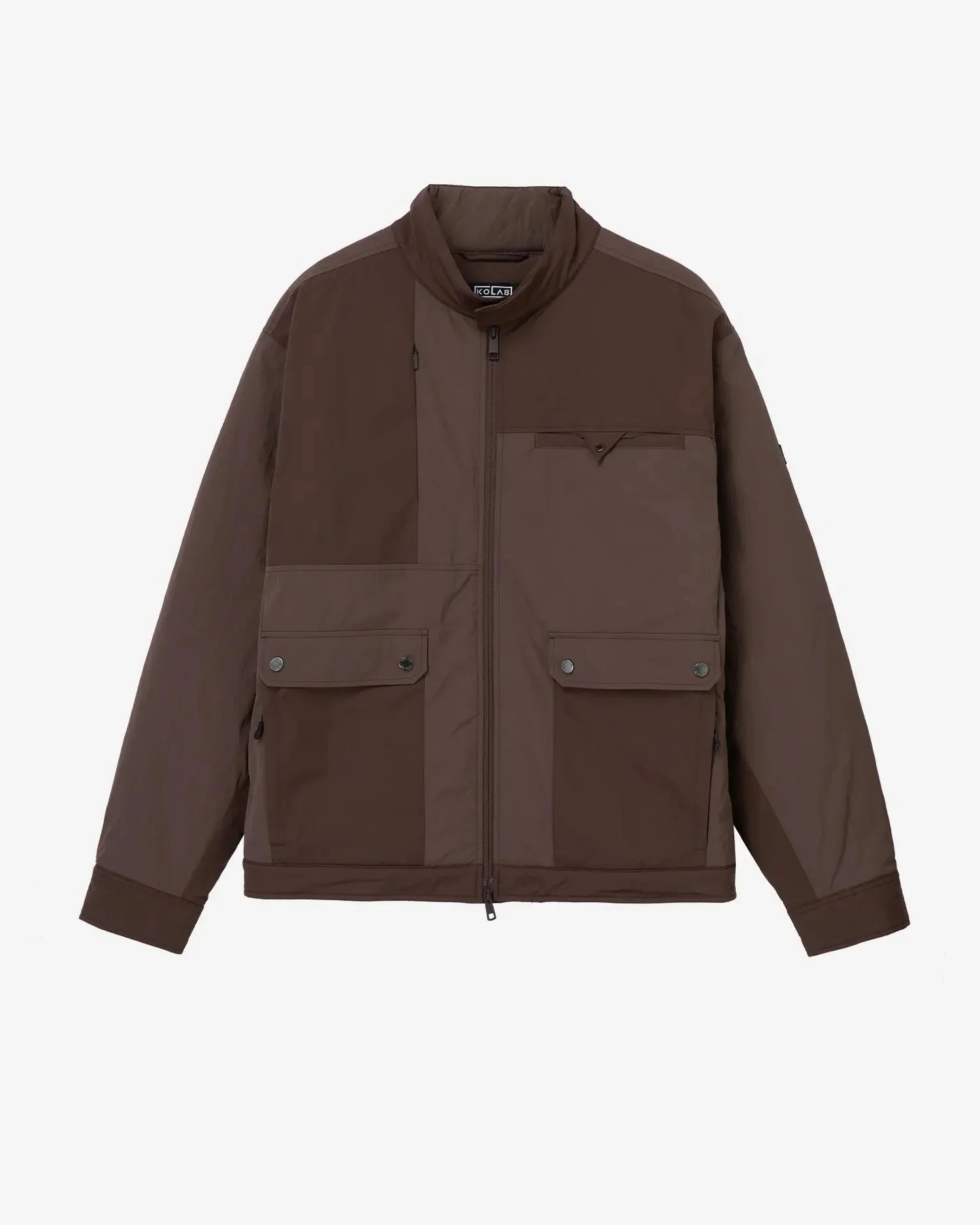 KOLAB Men's Mix Fabric Padded Crew Jacket KOLAB