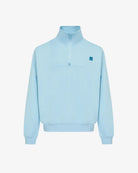 Men's Mixed Fabric Halfzip in Light Blue 01 #light-blue