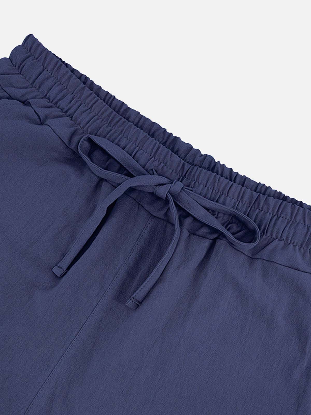 Men's Linen Blend Hooded Short Set ElevenOasis