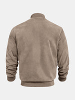 Men's Suede-Feel Bomber Jacket Eleven Oasis