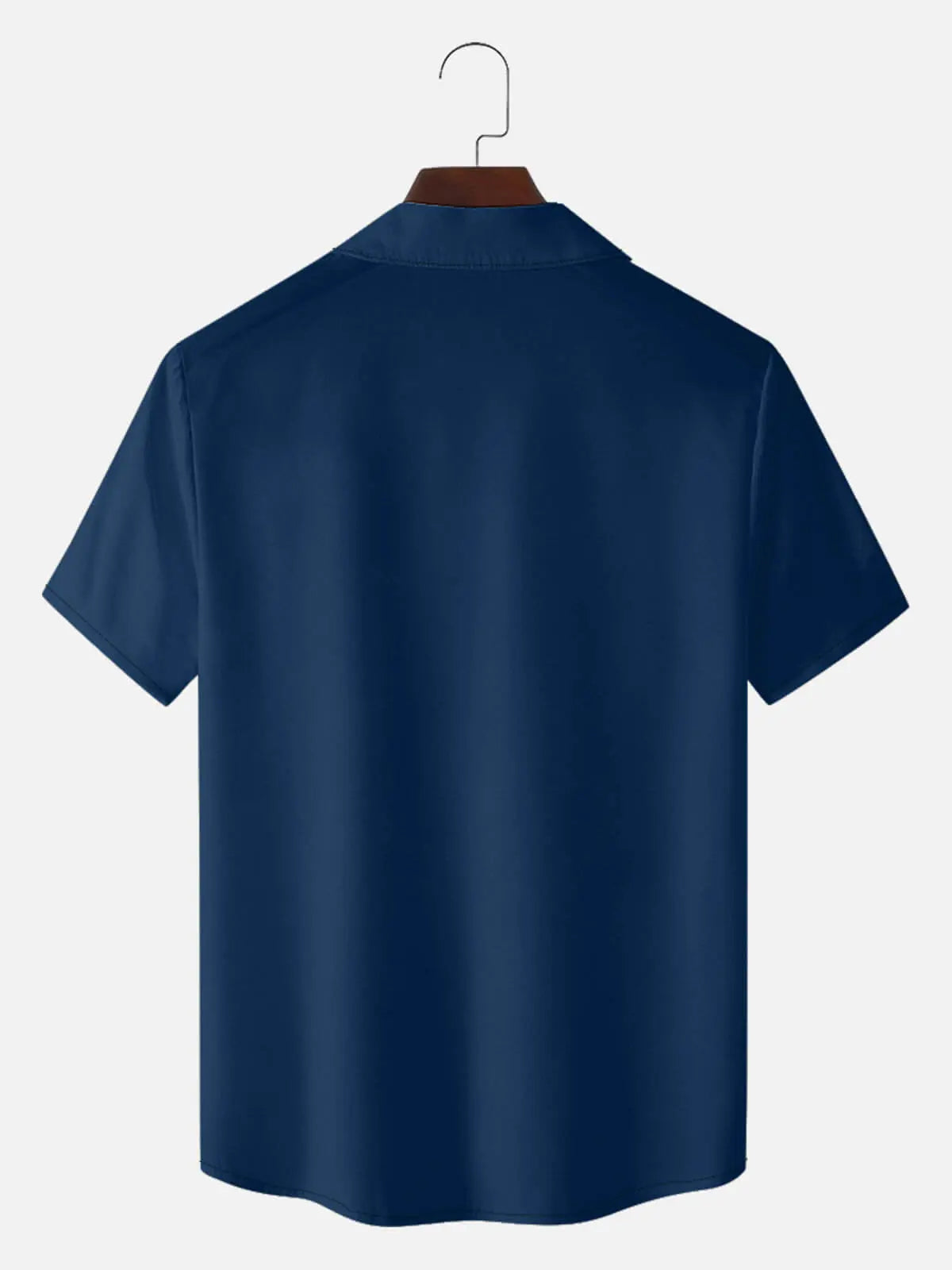 Men's Ichthys Pattern Panel Short Sleeve Shirt ElevenOasis