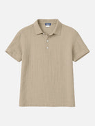 Men's Linen Blend Polo Shirt Eleven Oasis
