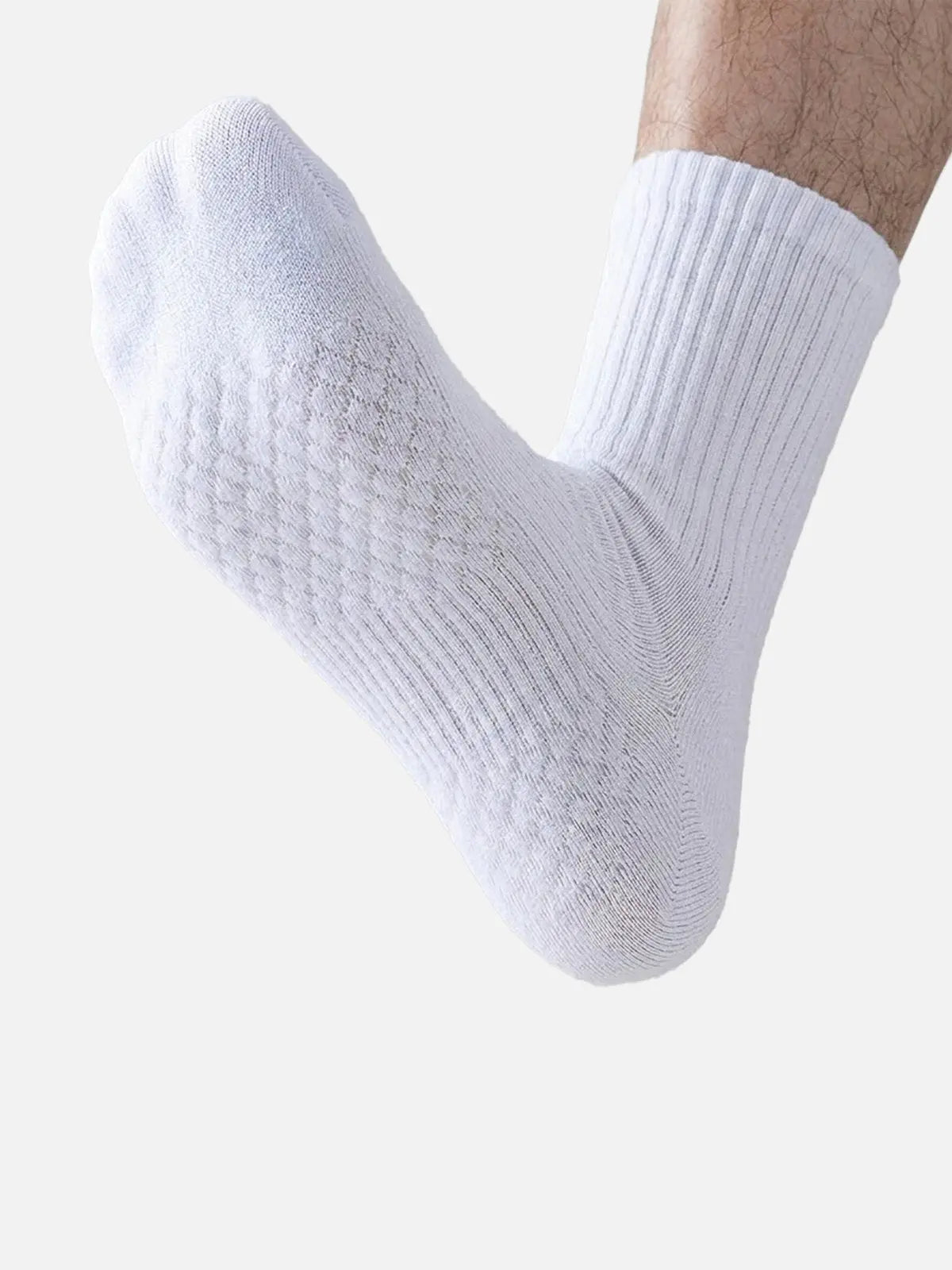 Men's Extended Size Athletic Crew Socks 4-Pack Eleven Oasis