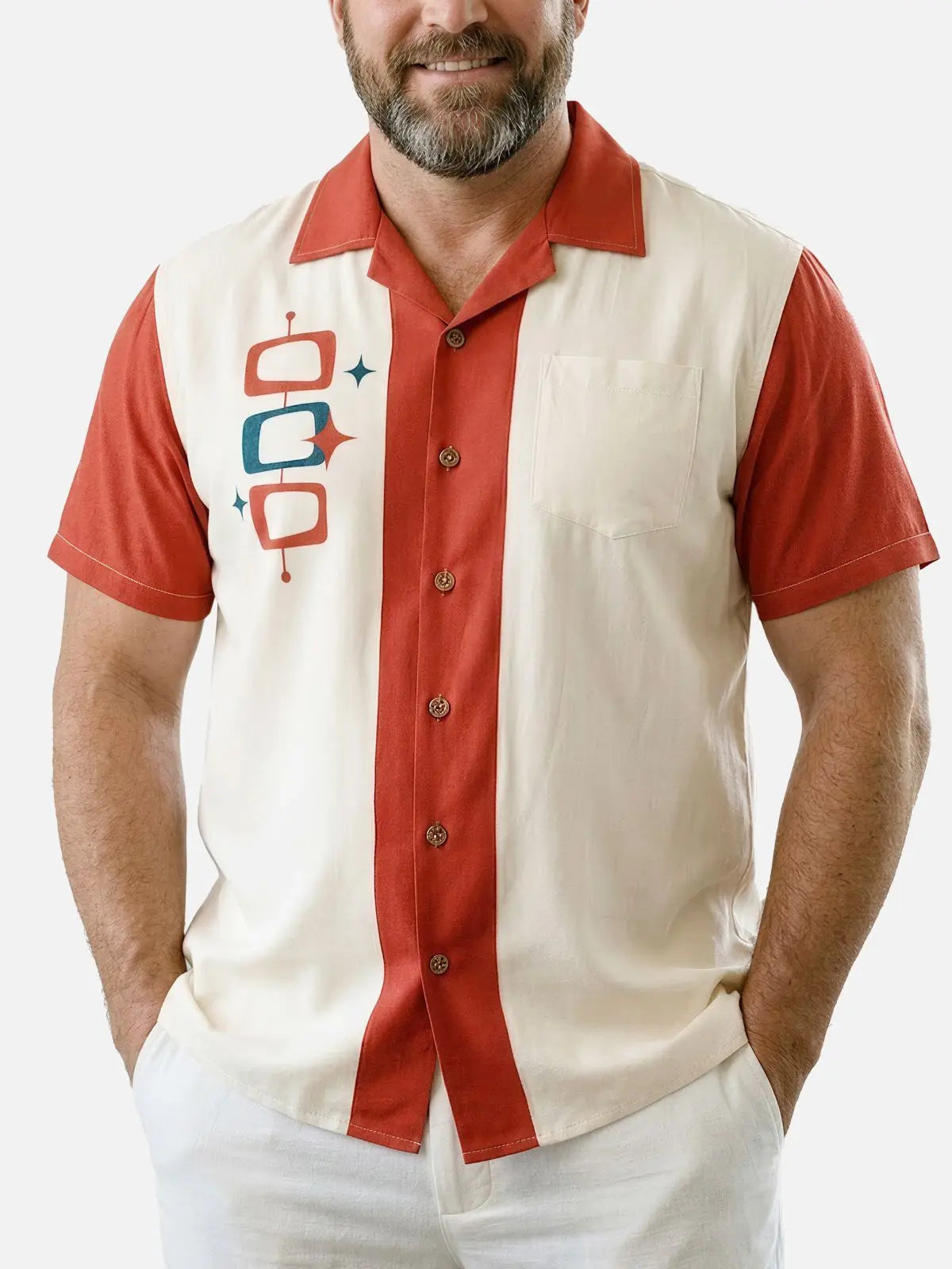 Tall Men's Atomic Beacon Short Sleeve Shirt Eleven Oasis