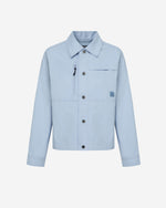 Women's Cropped Track Jacket in Light Blue 01 