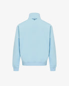 Men's Mixed Fabric Halfzip in Light Blue 02 #light-blue