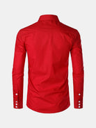 Men's Western Embroidered Long Sleeve Shirt ElevenOasis