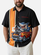 Tall Men's Shark Hot Rod Short Sleeve Shirt Eleven Oasis