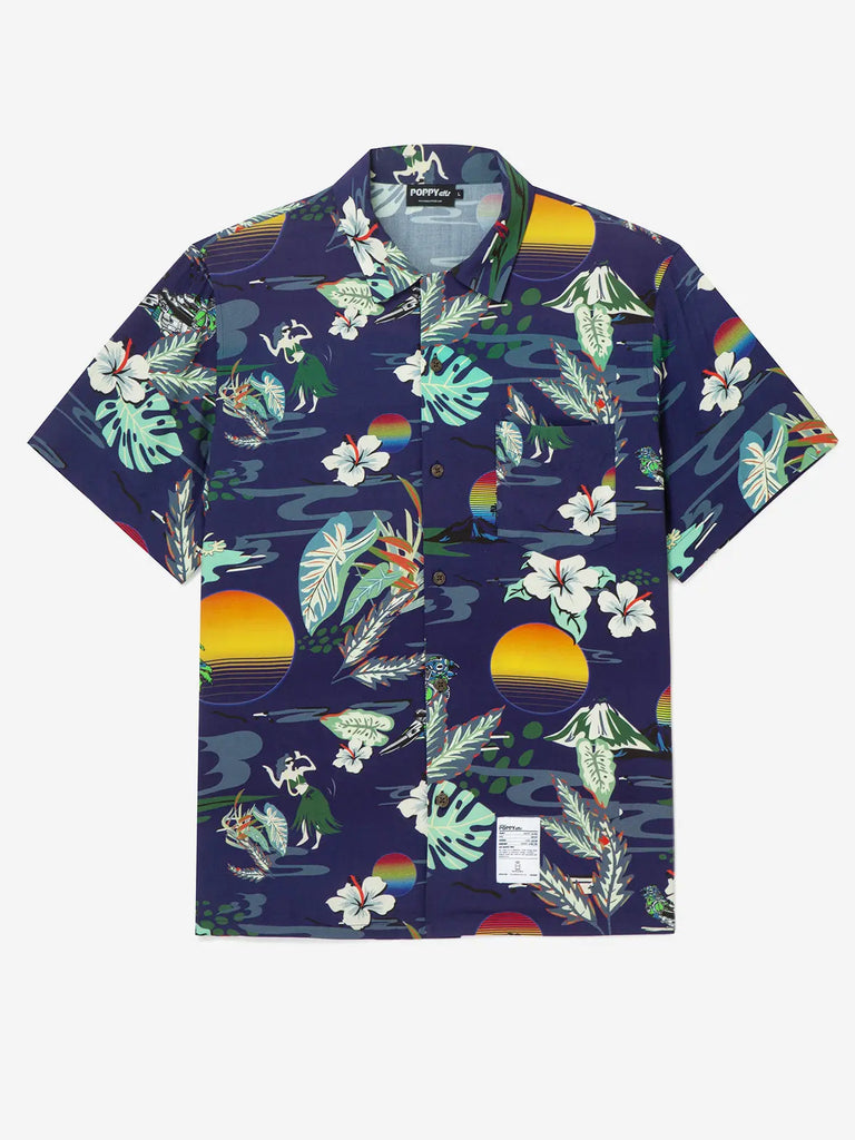 POPPY ATLR Men's Electronic Aloha Shirt POPPY ATLR