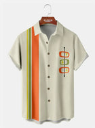 Men's Mid-Century Modern Atomic Bowling Short Sleeve Shirt