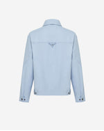 Women's Cropped Track Jacket in Light Blue 02 