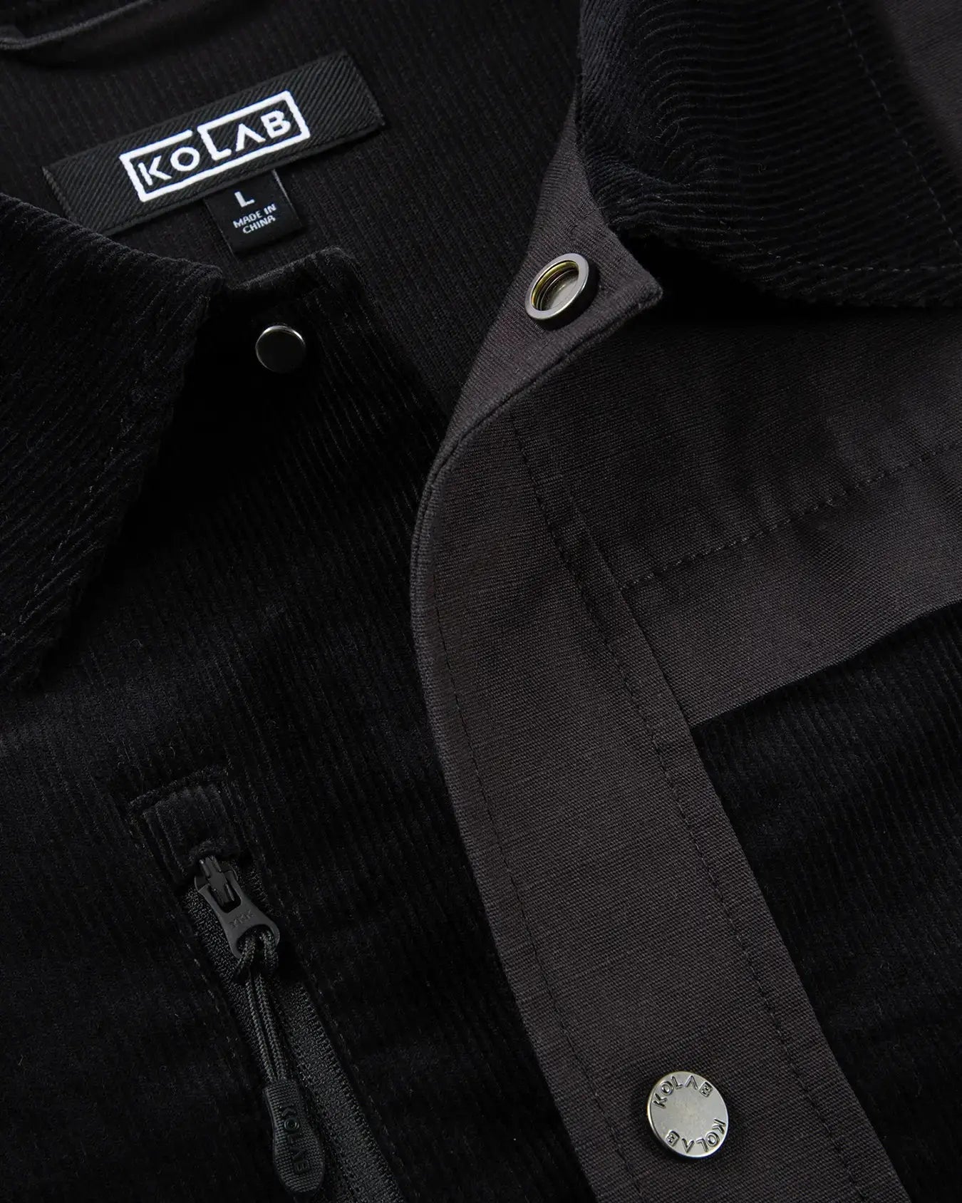 KOLAB Men's Durable Mix Fabric Chore Jacket KOLAB