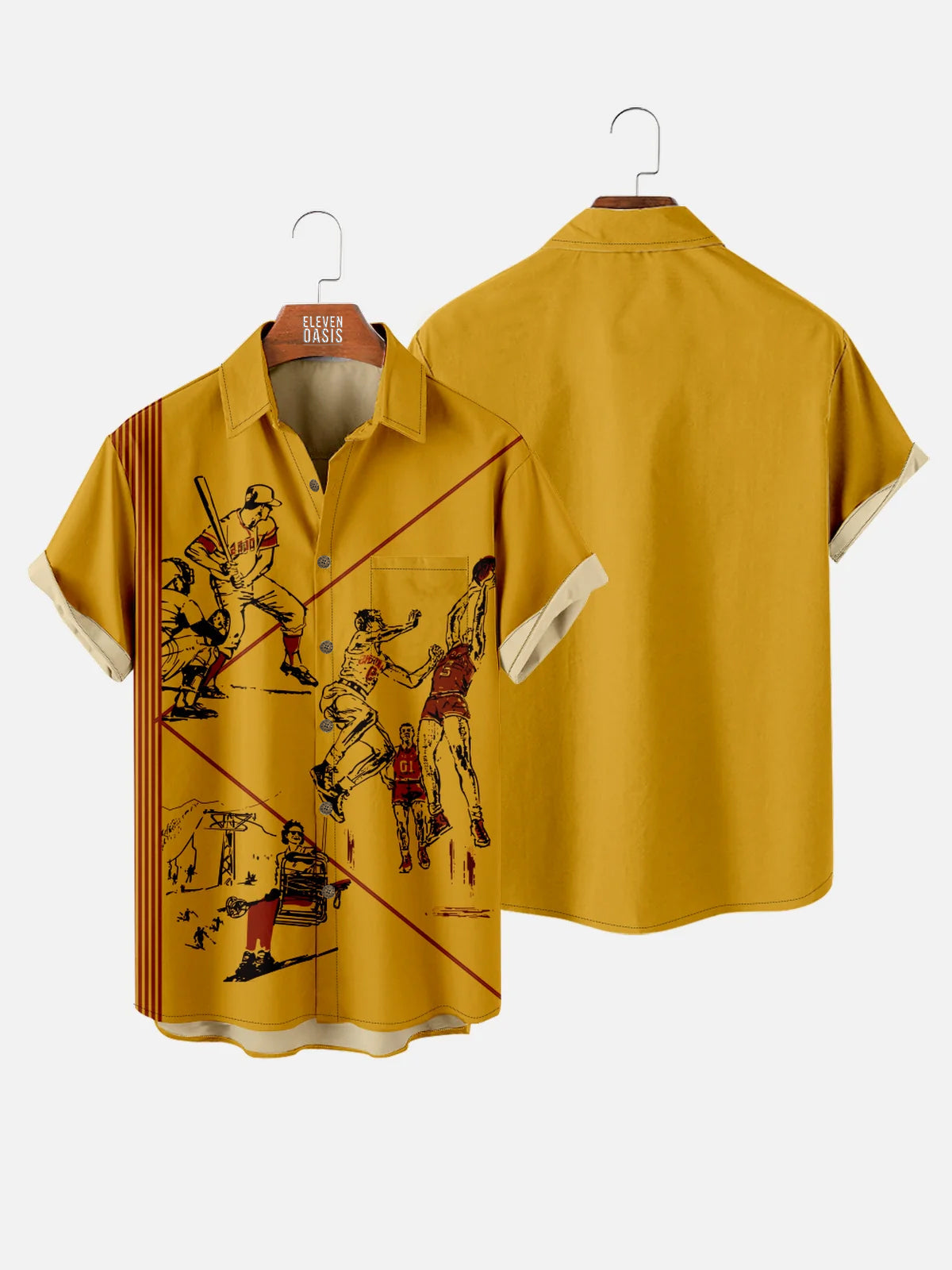 Men's Pee Chee Folder Back Cover Only Nostalgia Shirt with Chest PocketMens short sleeve shirts Big and tall Mens shirts Short sleeve shirts for men Mens 4xl shirts Casual short sleeve shirts