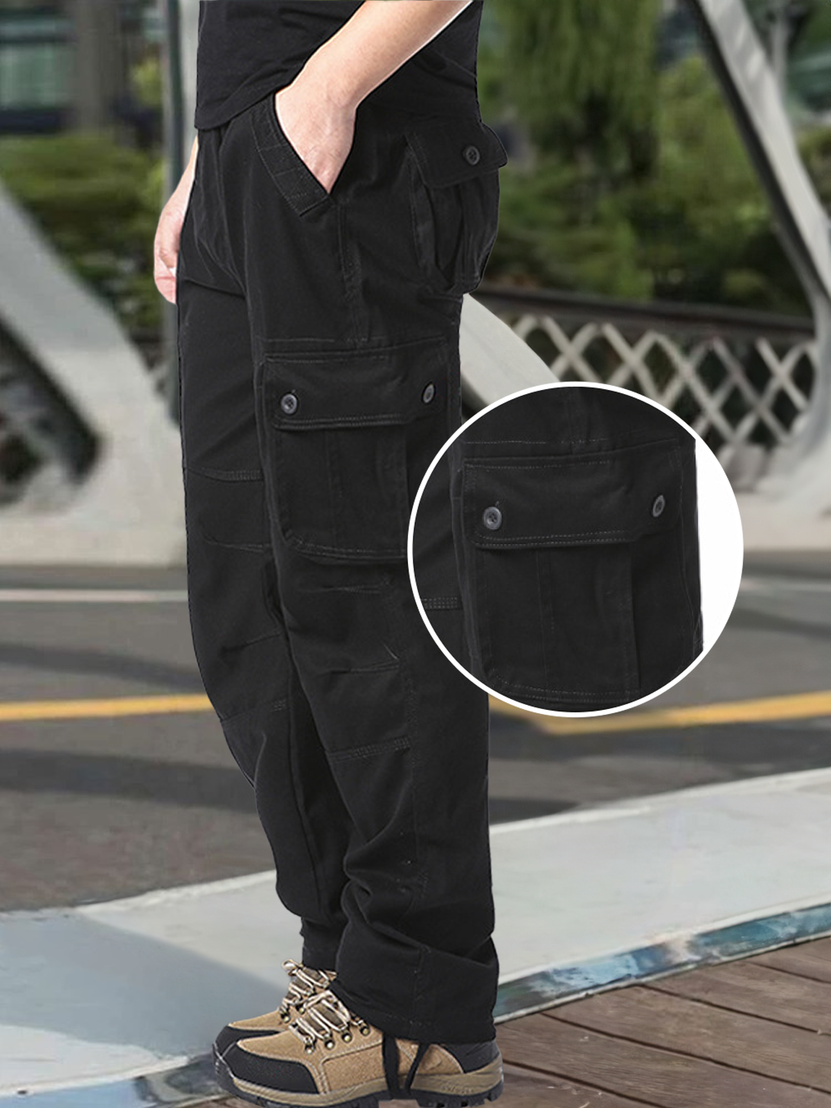 Men's Multi-Pocket Work Cargo Pants