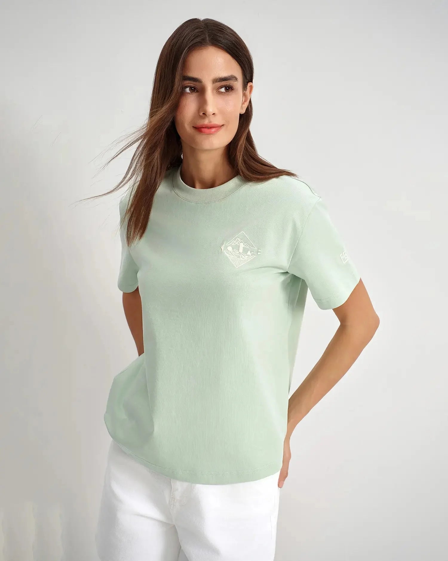 Women's Embroidered Crest Tee KOLAB