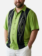 Tall Men's Speed Shop Pinstripe Short Sleeve Shirt Eleven Oasis