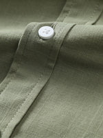Men's Textured Cotton Classic Pocket Short Sleeve Shirt ElevenOasis