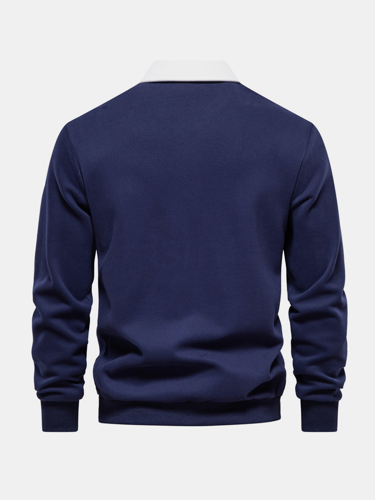 Men's Polo Collar Long Sleeve Sweatshirt Eleven Oasis