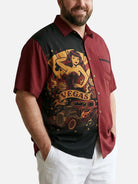 Tall Men's Vegas Pin-Up Hot Rod Short Sleeve Shirt Eleven Oasis