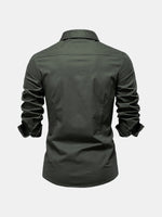 Men's Workwear Slim Fit Long Sleeve Shirt Eleven Oasis