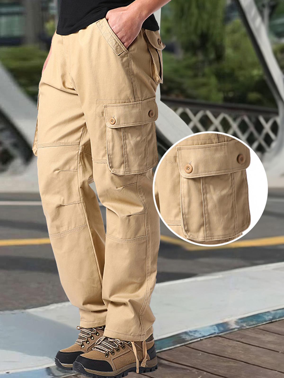 Men's Multi-Pocket Work Cargo Pants